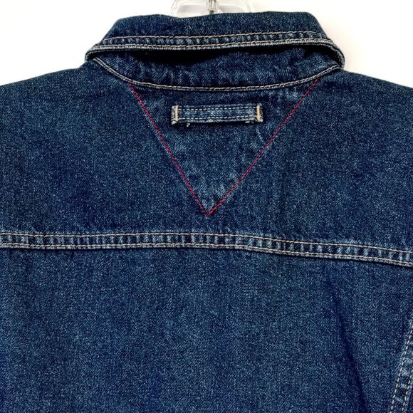 Tommy Hilfiger Jacket size Large Denim Boy or Girl Great Condition Cotton - Picture 8 of 10